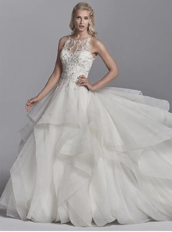 Sottero & Midgley Murphy Tulle Ball Gown Tulle Dress Shine