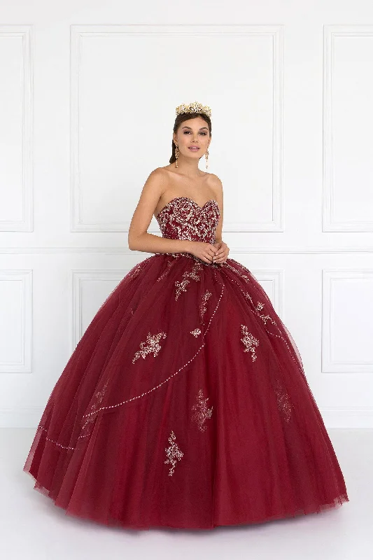 Quinceanera Embellished Tulle Quinceanera Dress with Bolero Tulle Dress Glamour