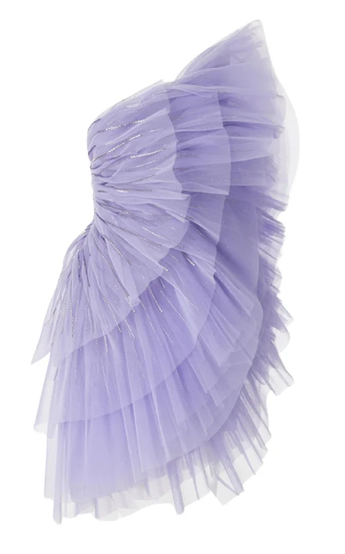 Pleated Tulle Mini Dress Sweet Tulle Dress