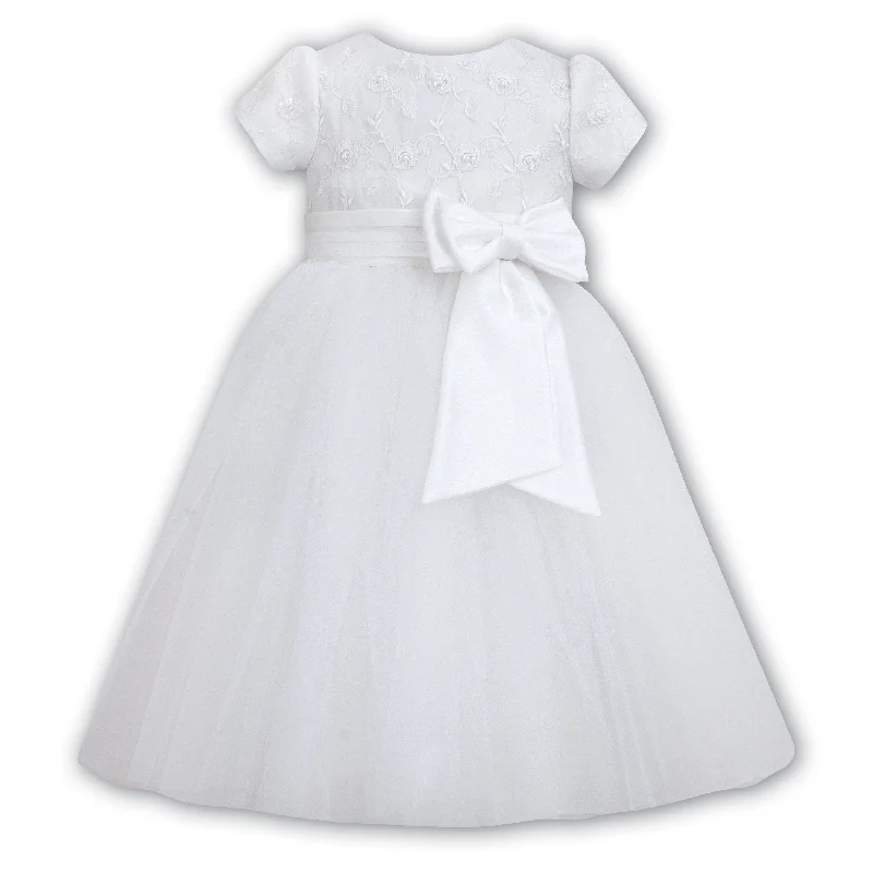 Sarah Louise Tulle Dress in White Floor-length Tulle Dress