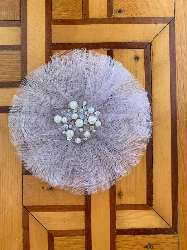 Lilac Tulle Clip Casual Tulle Dress