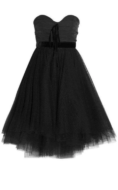 Faille and Swiss Dot Tulle Dress Tulle Dress Occasion