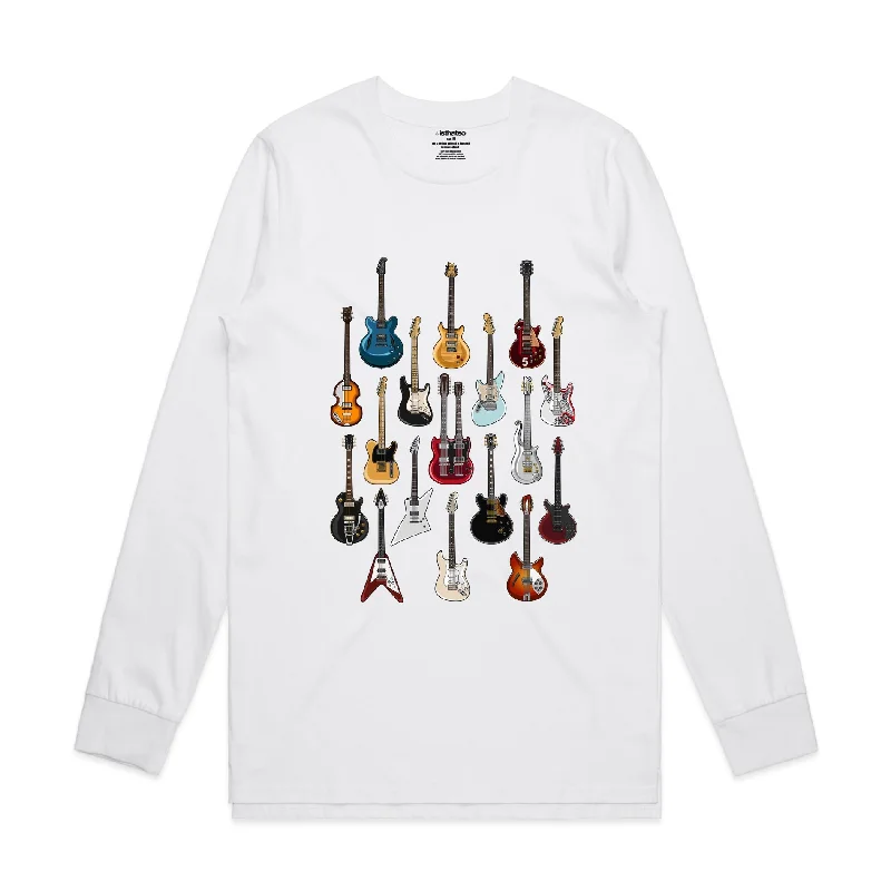 Isthatso Cotton Graphic Long Sleeved Tee -  Famous Guitars Women’s Zip-up Hoodies