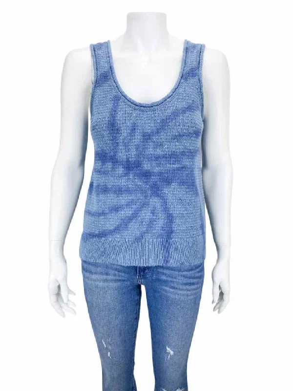 Madewell Women's Tie-Dye Tank Sweater Blue Size S Women's fashion sweaters sale