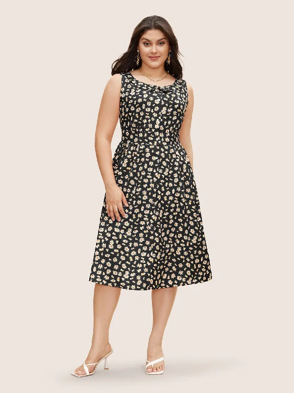 Collared Daisy Midi Dress Cocktail midi dresses