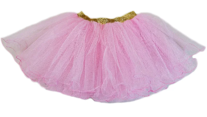 Gold Elastic Pink Tutu Skirt Elegant evening unclassified skirts