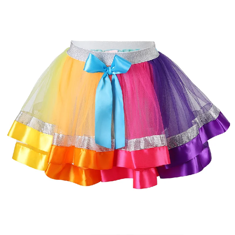 JoJo Siwa Colors Silver Trim Tutu Skirt Engagement unclassified skirts