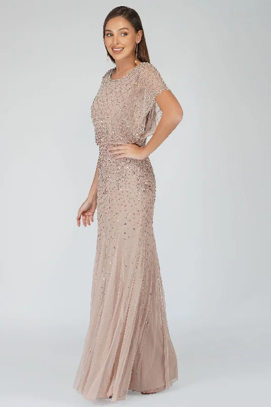 Nayo Maxi Embellished Dress in Mauve Festival maxi dresses