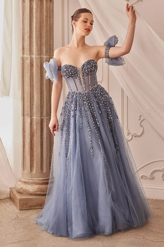 Andrea and Leo A1338 - Bow Sleeve Embellished Gown Hot new arrivals in party dresses