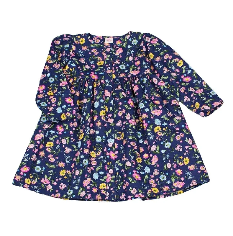 Girls Floral Buttoned Dress Must-have floral dresses for this season