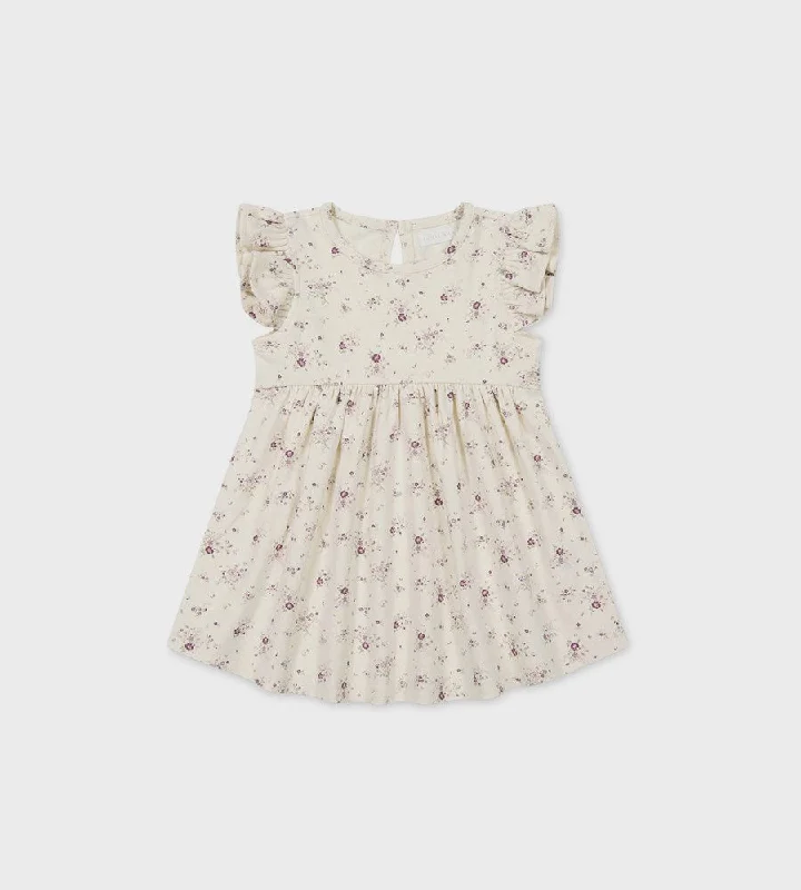 Jamie Kay | Organic Cotton Ada Dress | Sweet William Floral Natural Retro floral dresses