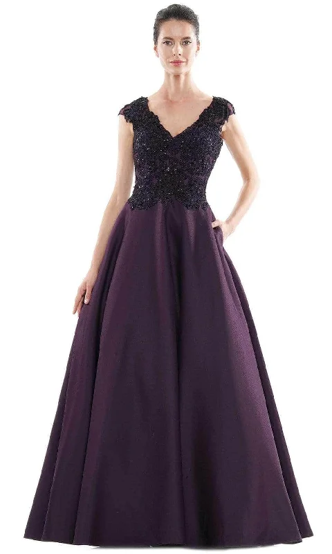 Marsoni by Colors MV1088 - Beaded Lace Top Ballgown Lace Dress Fashion