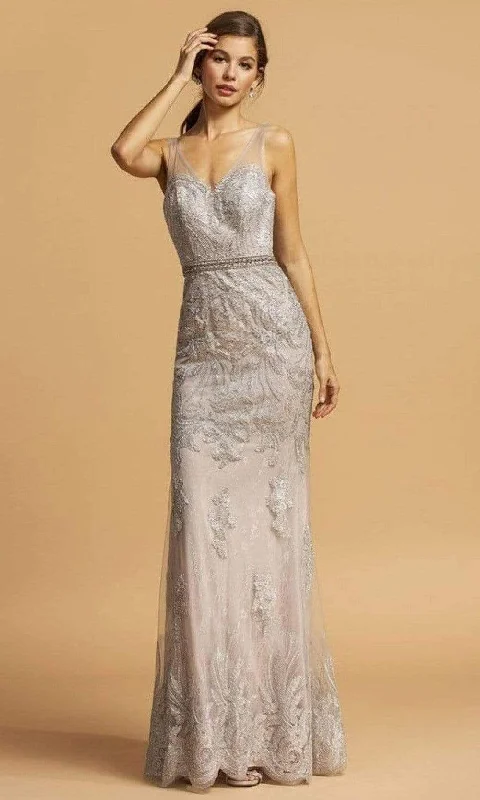 Trevi Collection - Lace Dress L2096 Lace Bridesmaid Gown