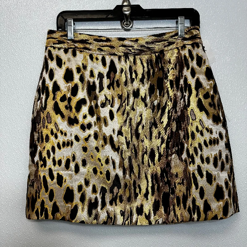 Leopard Print Skirt Mini & Short Banana Republic, Size 8 Ripped Denim Skirt