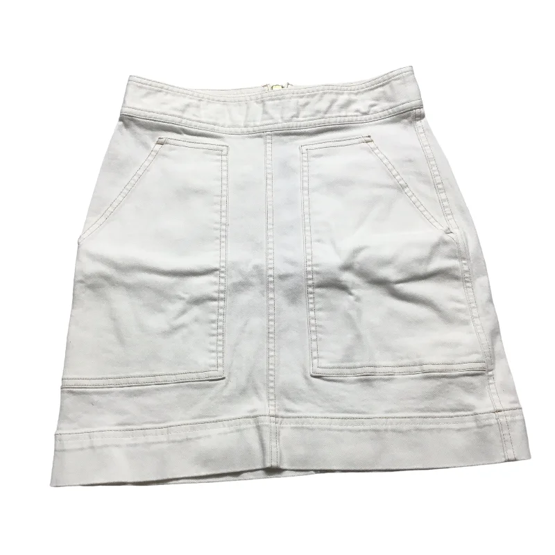 White Skirt Mini & Short Spartina, Size 0 Casual Mini Skirt