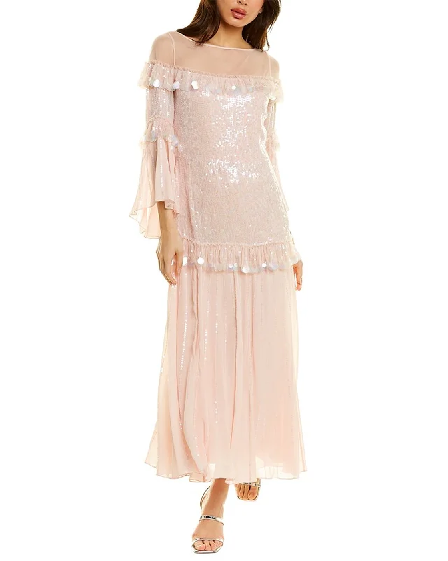 Temperley London Sylvan Maxi Dress Boho Chic Maxi