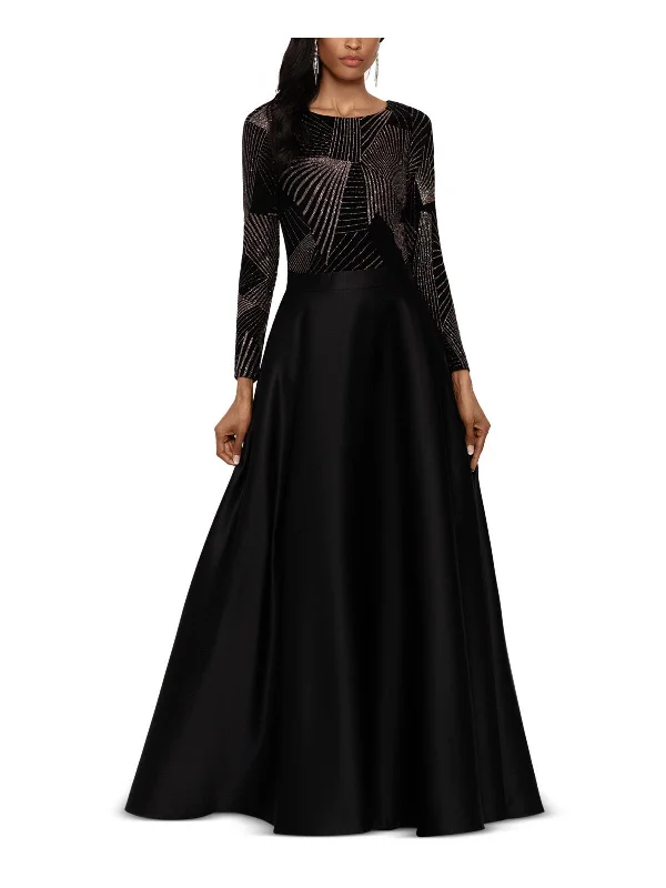 Womens Sparkle Long Maxi Dress Lace Detail Maxi