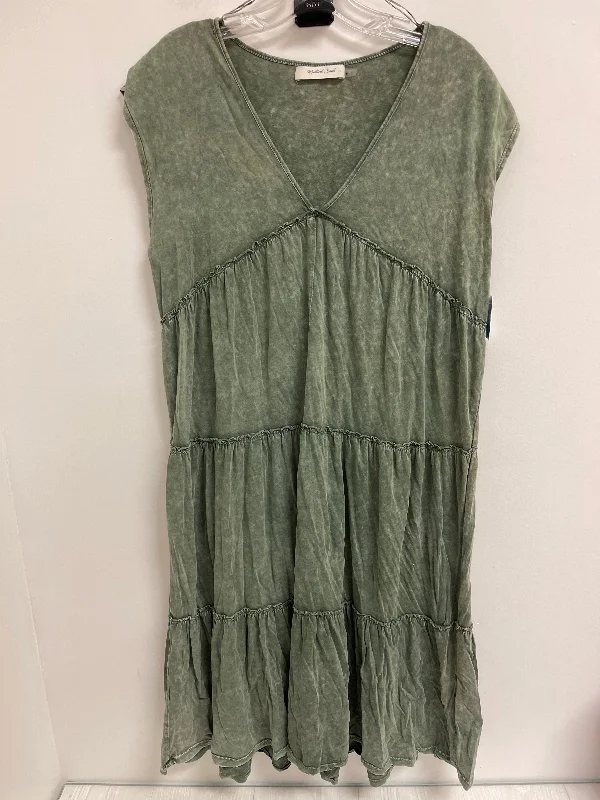 Dress Casual Midi By Mustard Seed In Green, Size: M Elegant Midi Dress