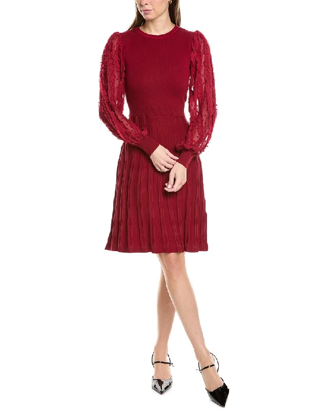 Nanette Nanette Lepore Chiffon Sleeve Sweaterdress Oversized Sweater Dress