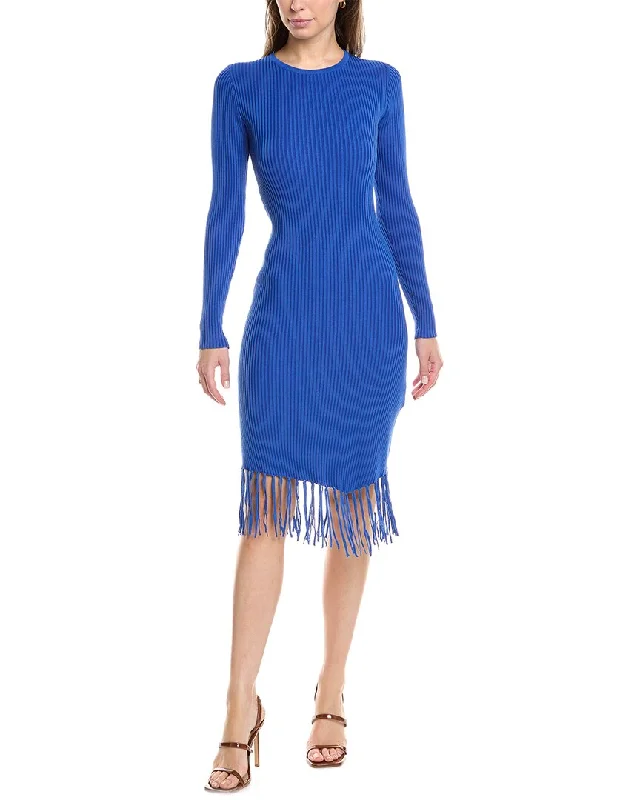 Nanette Nanette Lepore Fringe Sweaterdress Cozy Sweater Dress