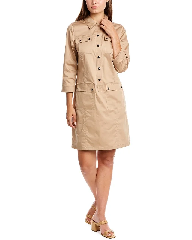 Elie Tahari Hardwear Shirtdress Sexy Shirt Dress