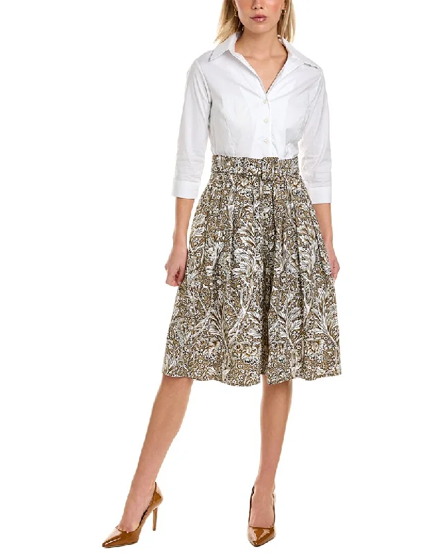 Samantha Sung Audrey Shirtdress Shirt Dress Style