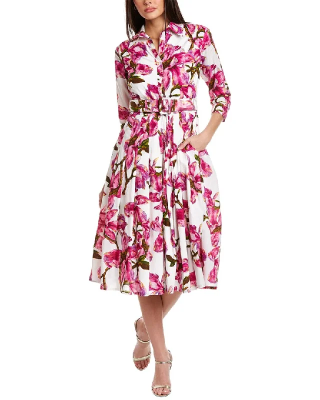 Samantha Sung Audrey Shirtdress Relaxed Shirt Gown